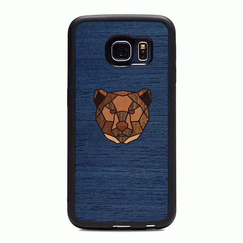 Чехол "Deep" - Geometric bear (S6/S6 Edge)