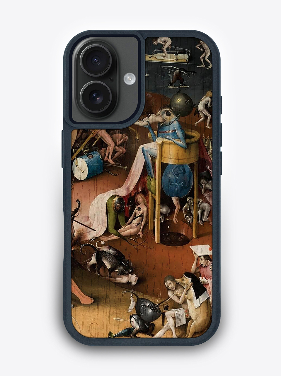 Деревянный чехол с цветной печатью "Сад земных наслаждений" для iPhone 16