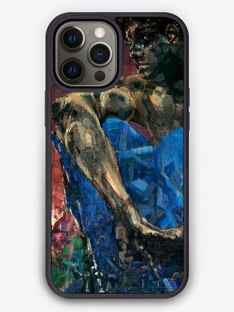 Деревянный чехол с цветной печатью "Демон" для iPhone 12 Pro Max