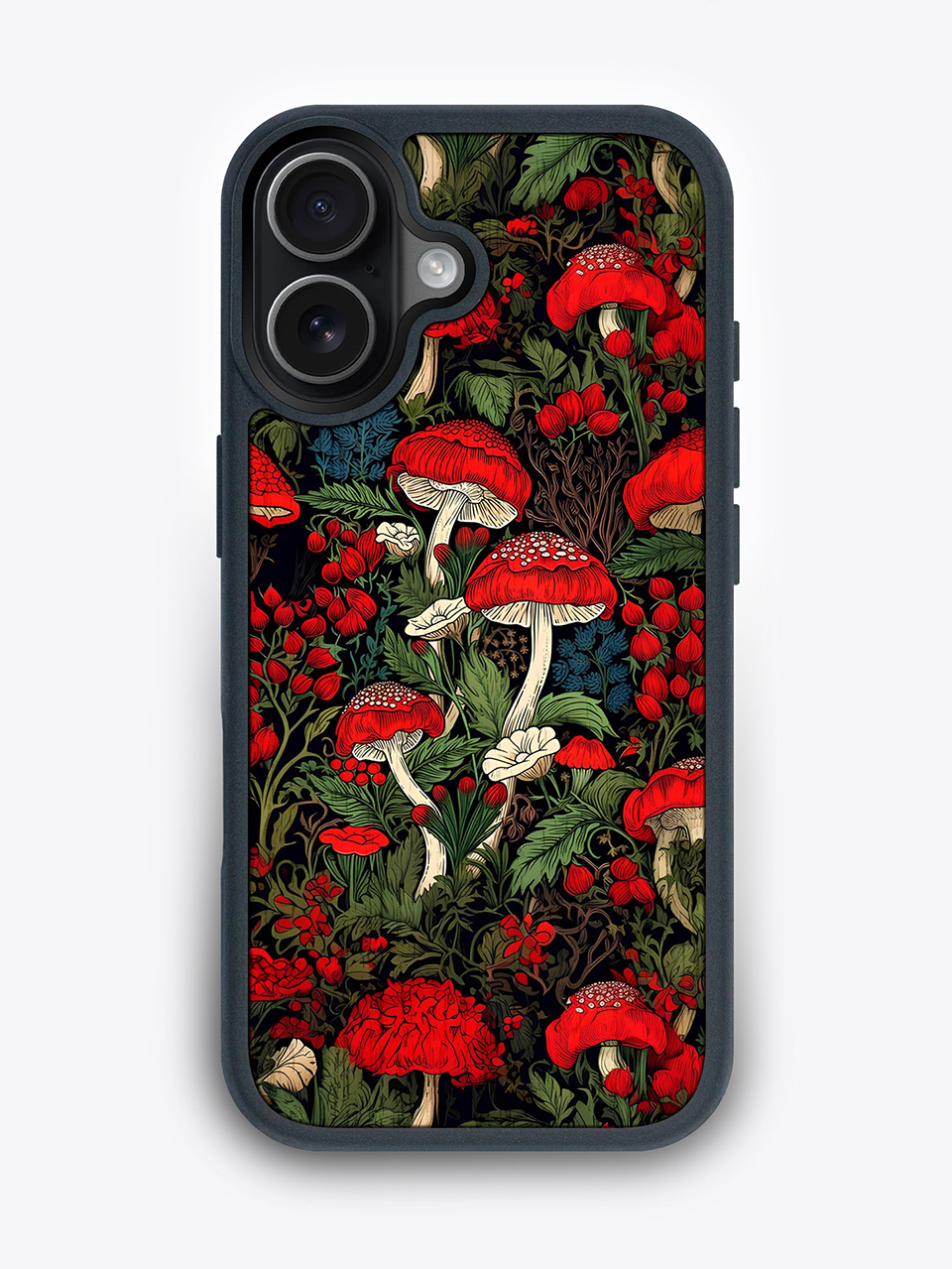 Деревянный чехол "Грибы" для iPhone 17