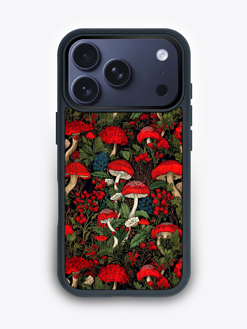 Деревянный чехол "Грибы" для iPhone 17 Pro