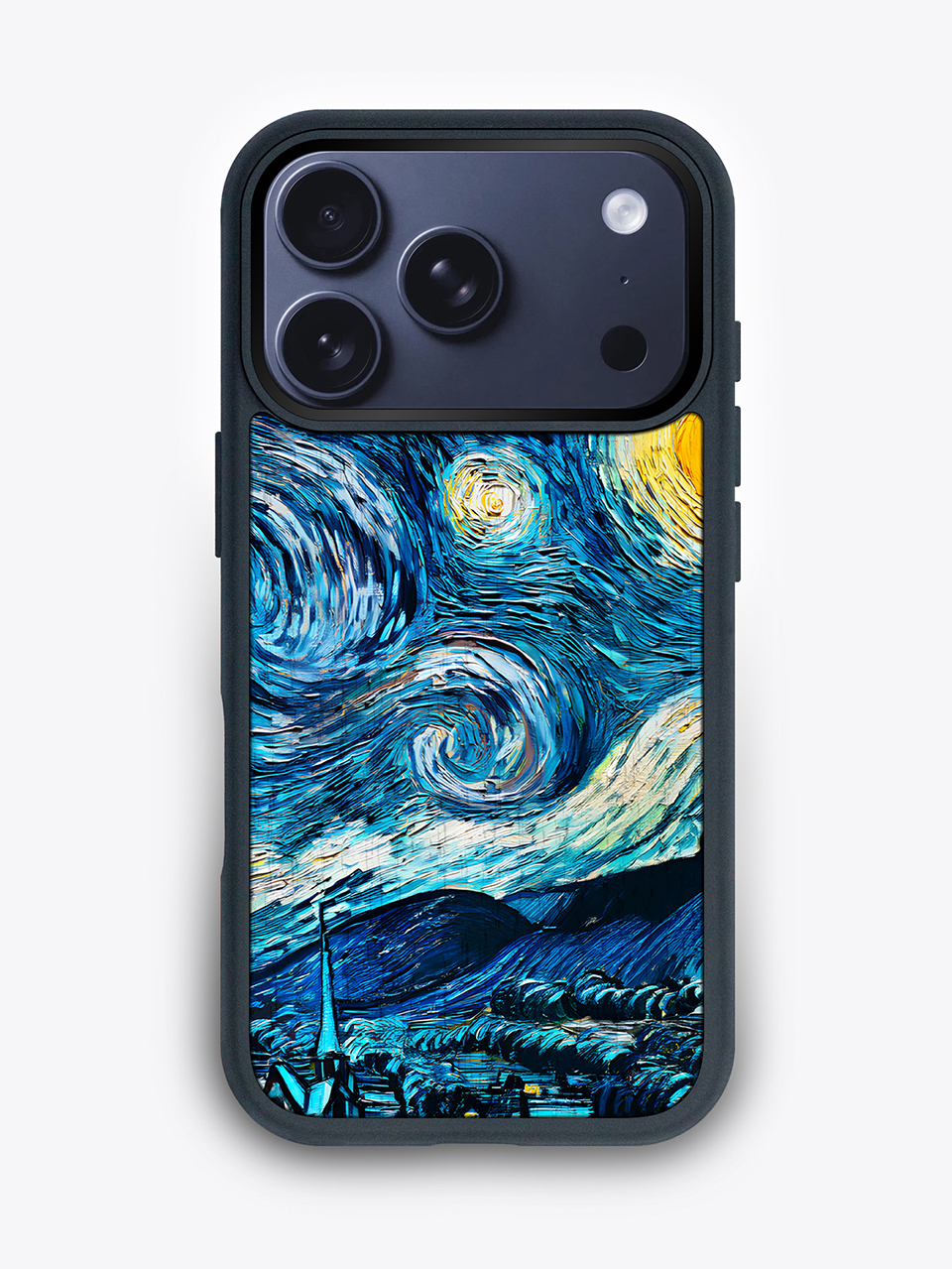 Деревянный чехол "Звездная ночь" для iPhone 17 Pro