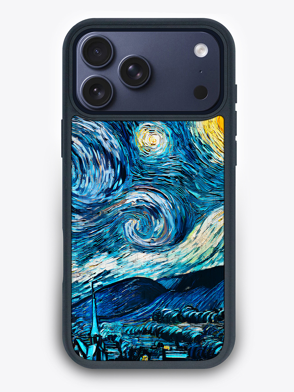 Деревянный чехол "Звездная ночь" для iPhone 17 Pro Max