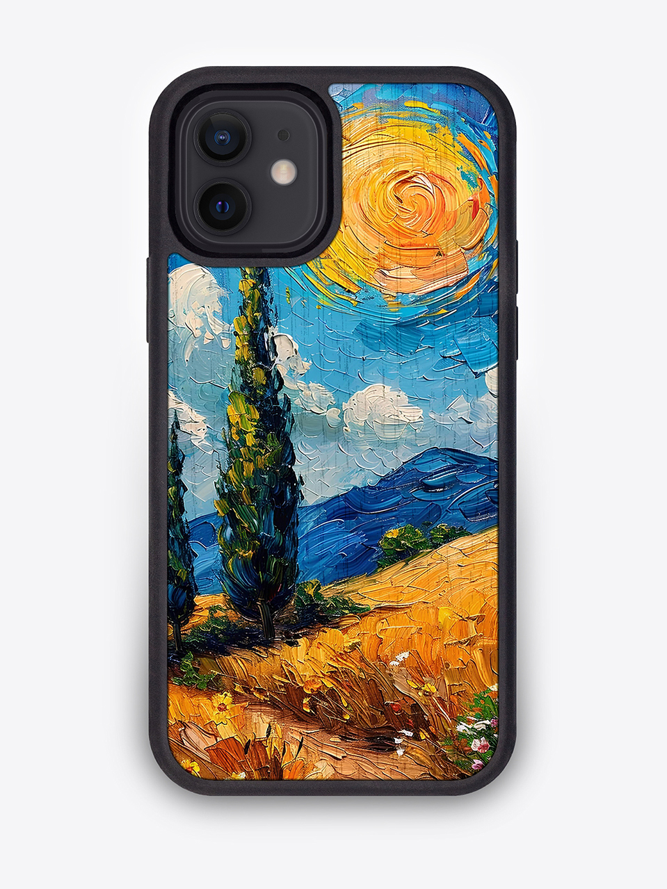 Деревянный чехол с цветной печатью "Тоскана" для iPhone 12