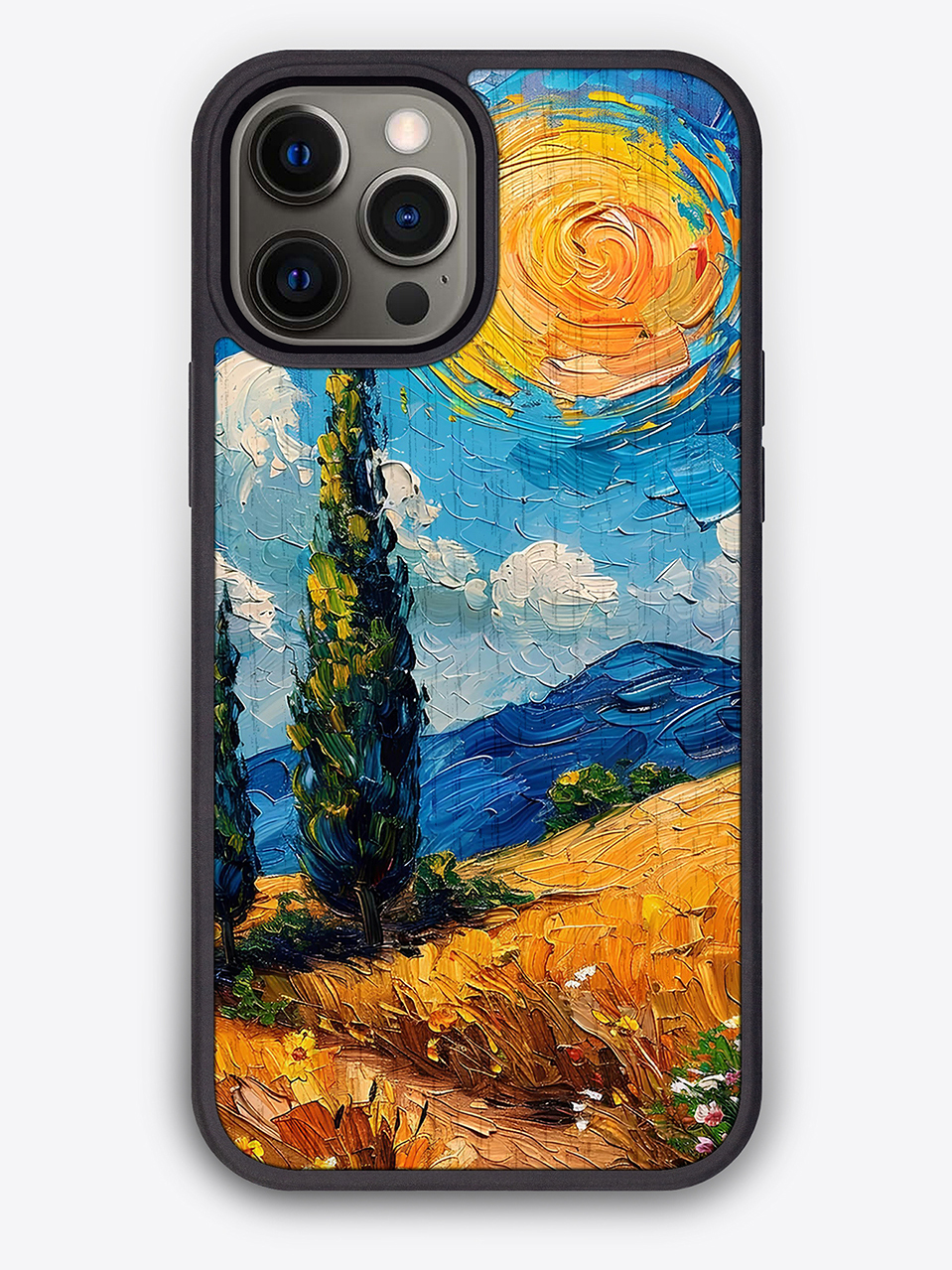 Деревянный чехол с цветной печатью "Тоскана" для iPhone 12 Pro Max