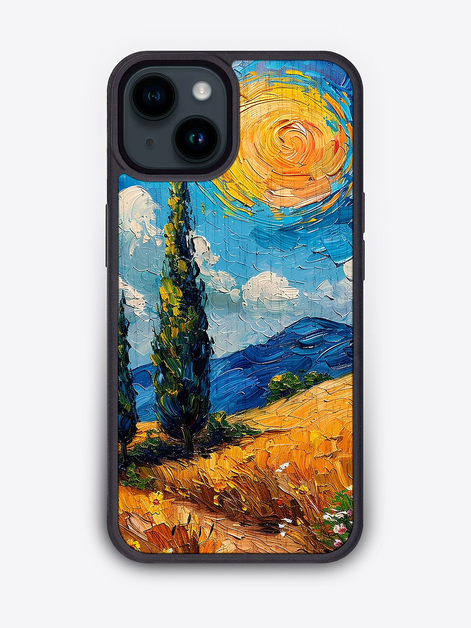 Деревянный чехол с цветной печатью "Тоскана" для iPhone 14