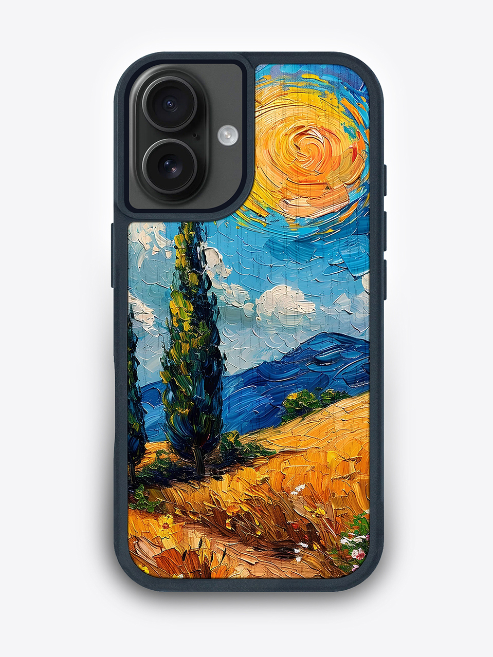 Деревянный чехол с цветной печатью "Тоскана" для iPhone 16
