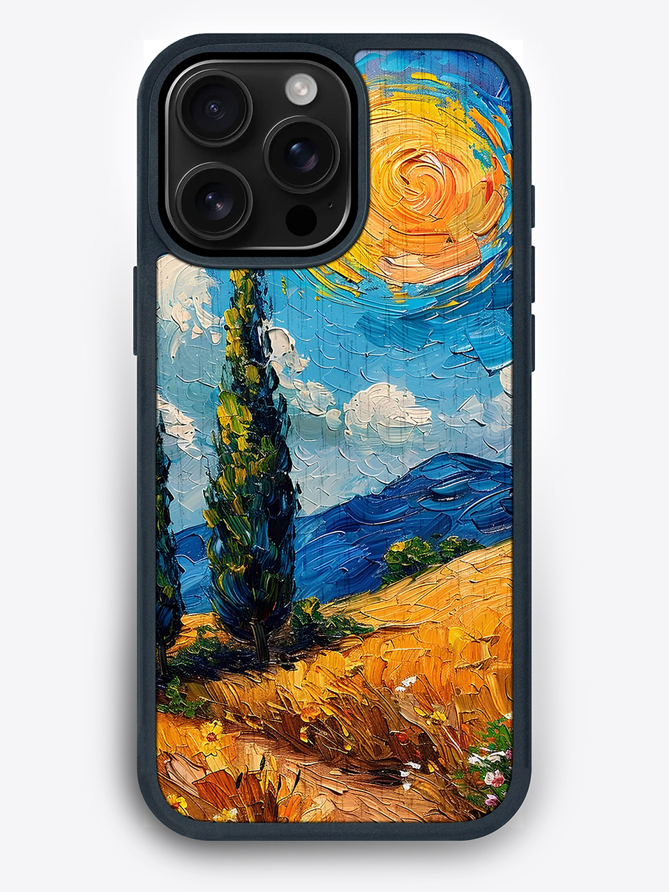Деревянный чехол с цветной печатью "Тоскана" для iPhone 16 Pro Max