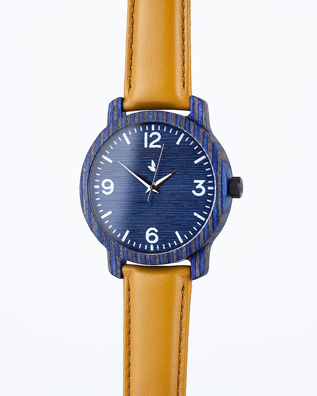 Деревянные наручные часы "Norton" | Песочный кожаный ремень