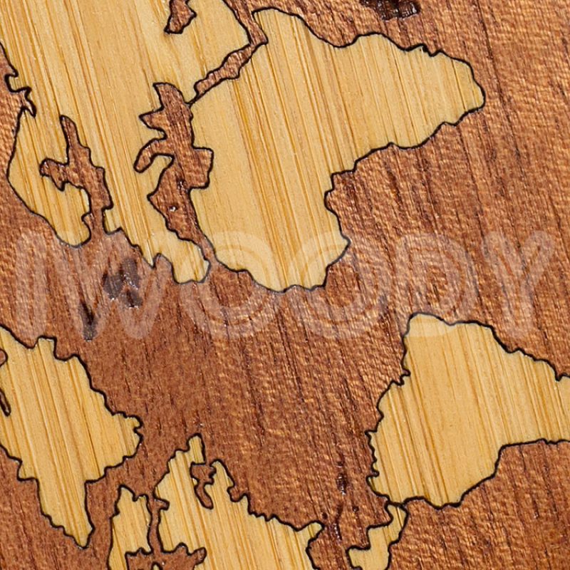 World map | Makore World map | Makore